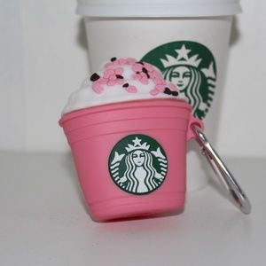 Pink Starbucks AirPod Case for Airpods 1/2